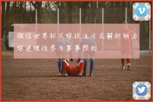 微信世界杯买球投注方式解析助力球迷理性参与赛事预测