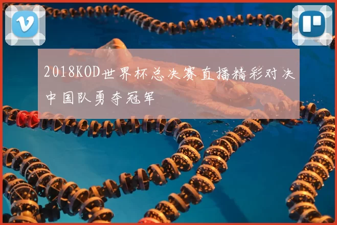 2018KOD世界杯总决赛直播精彩对决中国队勇夺冠军
